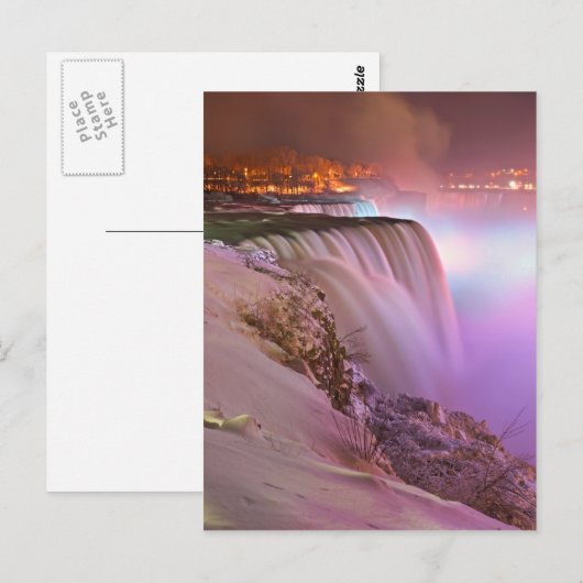 Niagara-Herfsten in de winter van het punt Prospec Briefkaart (Voorkant / Achterkant)