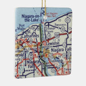 Niagara Herfsten kaart Keramisch Ornament (Rechts)