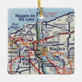 Niagara Herfsten kaart Keramisch Ornament (Voorkant)