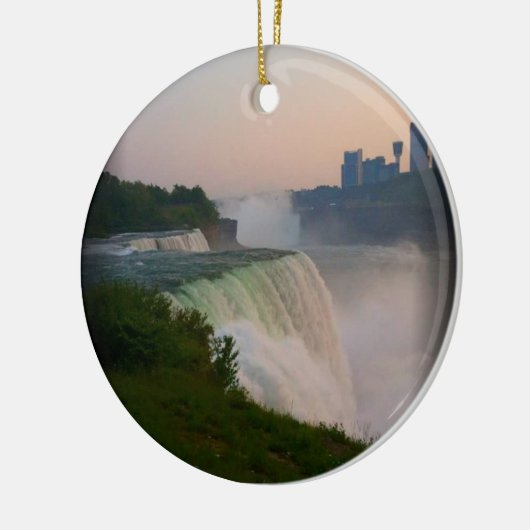 Niagara Herfsten Keramisch Ornament (Links)