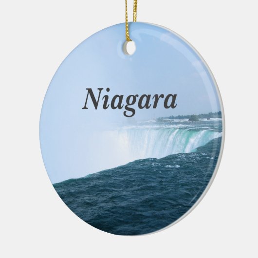 Niagara Herfsten Keramisch Ornament (Links)