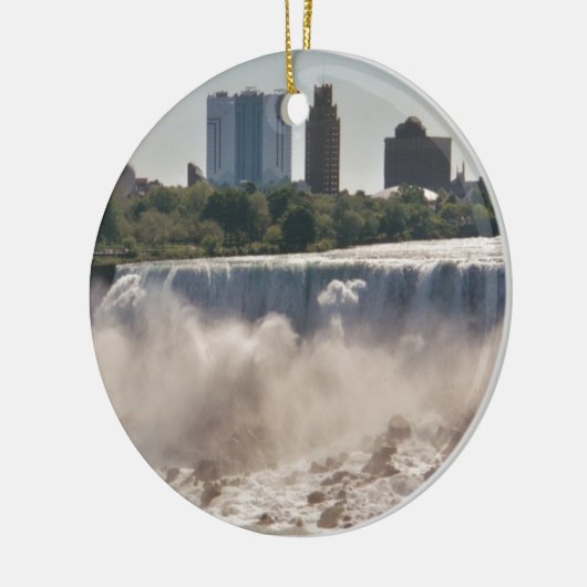 Niagara Herfsten Keramisch Ornament (Links)