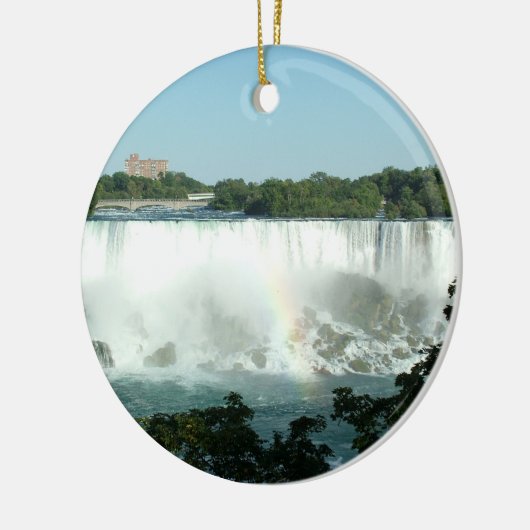 Niagara Herfsten Keramisch Ornament (Links)