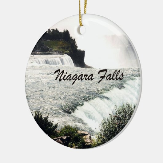 Niagara Herfsten Keramisch Ornament (Links)