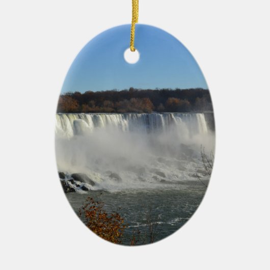 Niagara herfsten keramisch ornament (Voorkant)