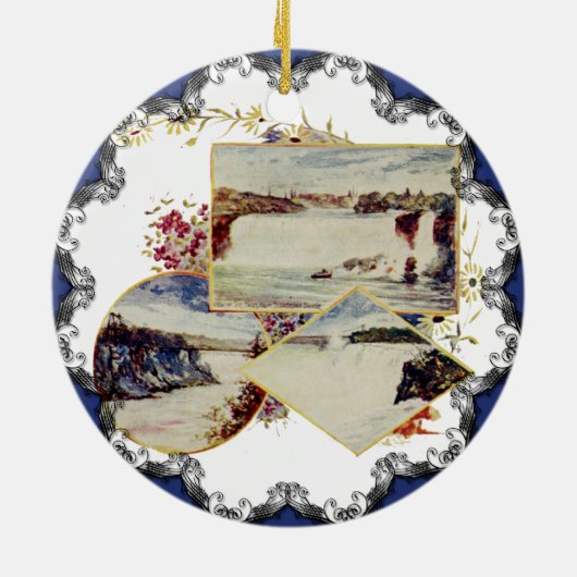 Niagara Herfsten Kerst Ornament (Achterkant)