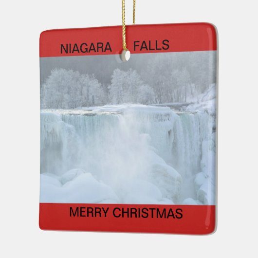 Niagara Herfsten, kerstversiering bevroren Keramisch Ornament (Links)
