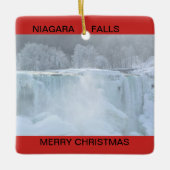 Niagara Herfsten, kerstversiering bevroren Keramisch Ornament (Voorkant)