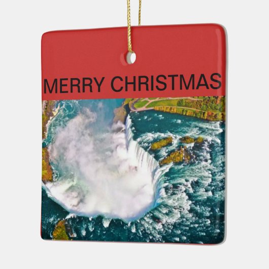 Niagara Herfsten kerstversiering Keramisch Ornament (Links)