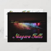 Niagara Herfsten Licht bij nacht Briefkaart (Voorkant / Achterkant)
