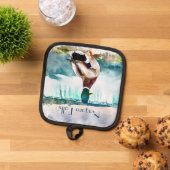 Niagara Herfsten Mallard Duck Souvenir Pannenlap (Top down)