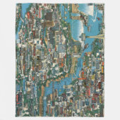 Niagara Herfsten Map Fleece Deken (Voorkant)