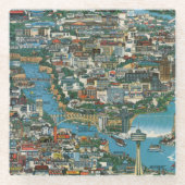 Niagara Herfsten Map Glazen Onderzetter (Voorkant)