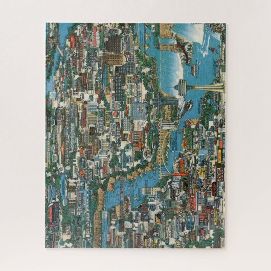 Niagara Herfsten Map Legpuzzel (Verticaal)