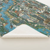 Niagara Herfsten Map Sherpa Deken (3/4)