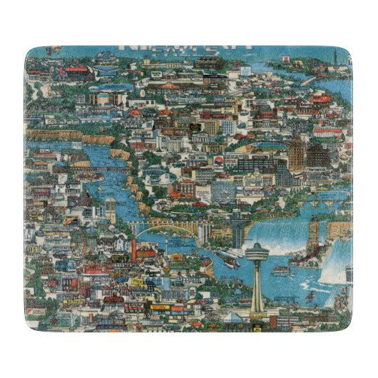 Niagara Herfsten Map Snijplank (Voorkant)