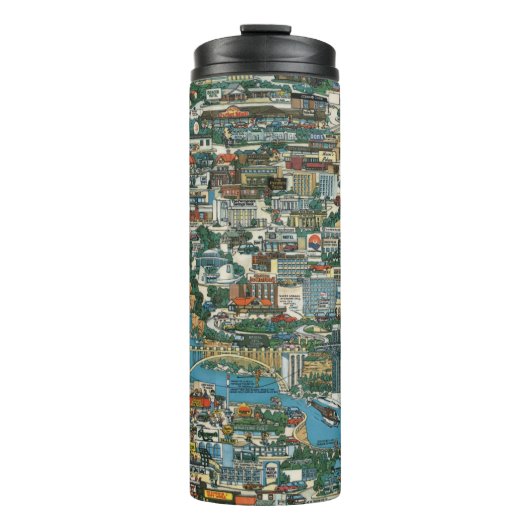 Niagara Herfsten Map Thermosbeker (Voorkant)