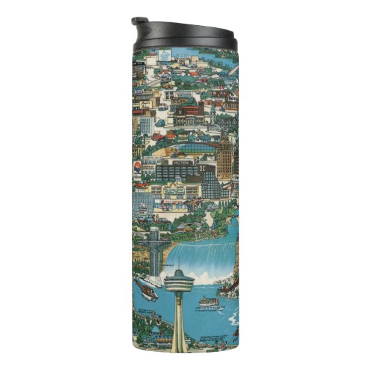 Niagara Herfsten Map Thermosbeker (Geroteerd rechts)