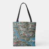 Niagara Herfsten Map Tote Bag (Achterkant)