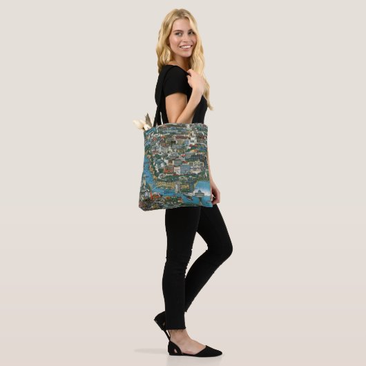 Niagara Herfsten Map Tote Bag (Op model)