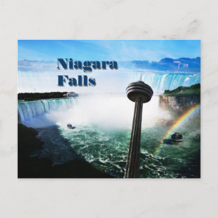 Niagara-Herfsten met regenboog Briefkaart