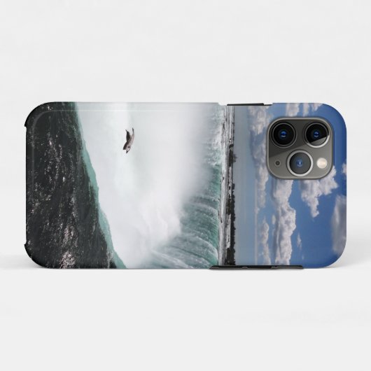 Niagara Herfsten met Seagull Case-Mate iPhone Case (Achterkant (horizontaal))