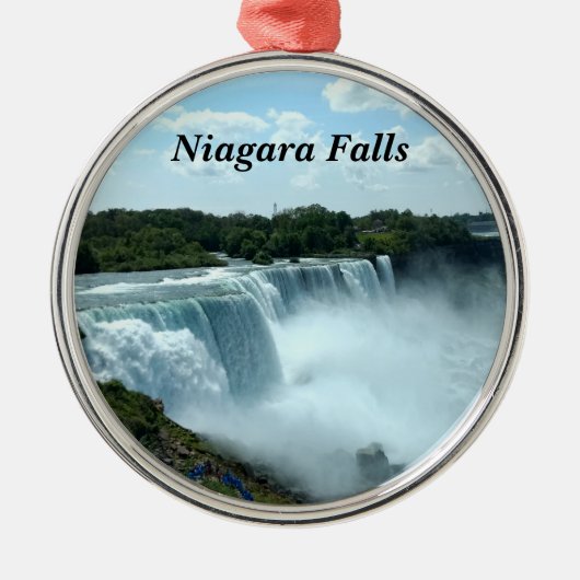 Niagara Herfsten Metalen Ornament (Voorkant)