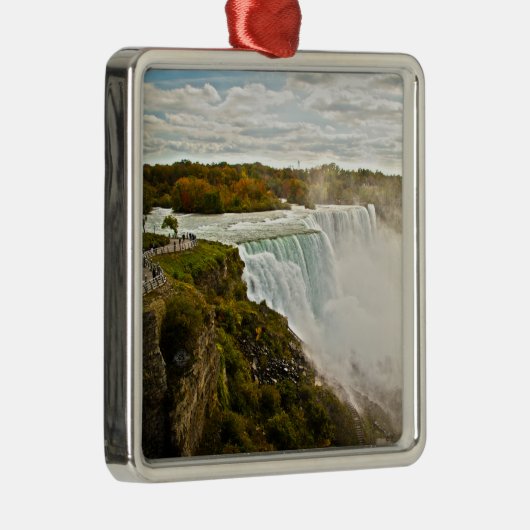 Niagara Herfsten Metalen Ornament (Rechts)