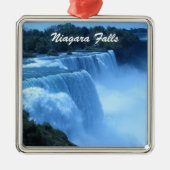 Niagara Herfsten Metalen Ornament (Voorkant)