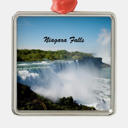 Niagara Herfsten Metalen Ornament (Voorkant)