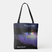Niagara Herfsten nacht door de canvas tas (Achterkant)