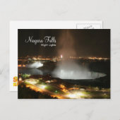 Niagara-Herfsten, nachtlichten - postkaarten (Voorkant / Achterkant)