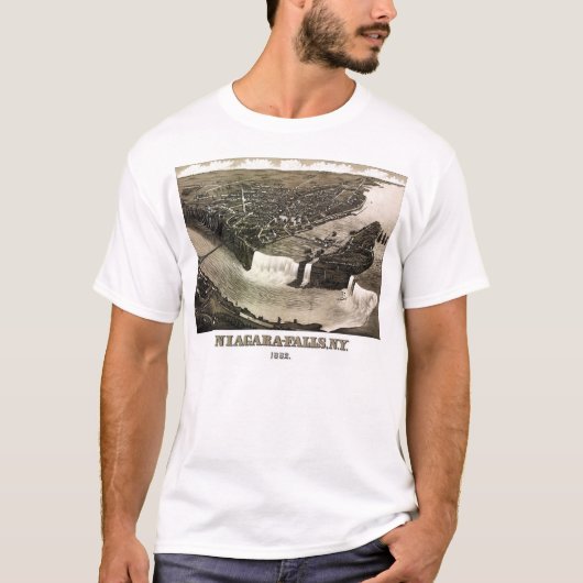 Niagara Herfsten, New York - 1882 T-shirt (Voorkant)