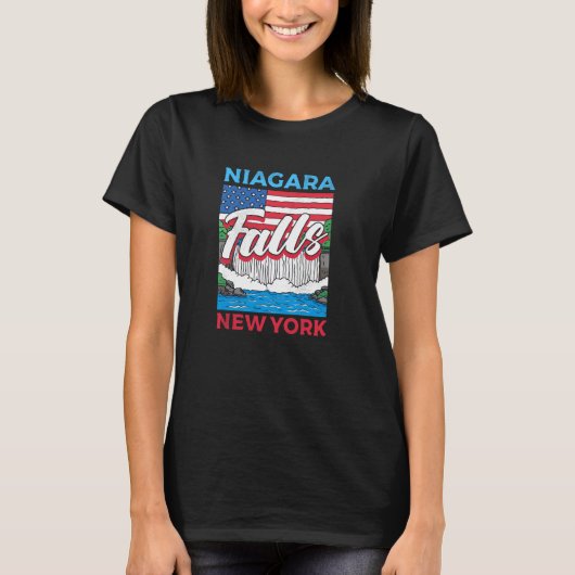 Niagara Herfsten New York Design Niagara Herfsten T-shirt (Voorkant)