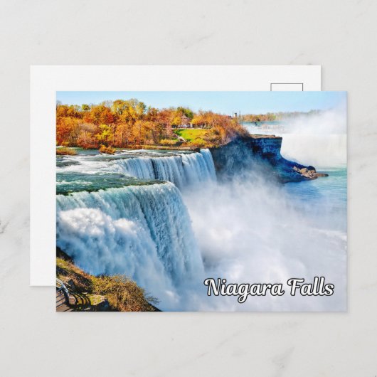 Niagara Herfsten, New York Feestdagenkaart (Voorkant / Achterkant)