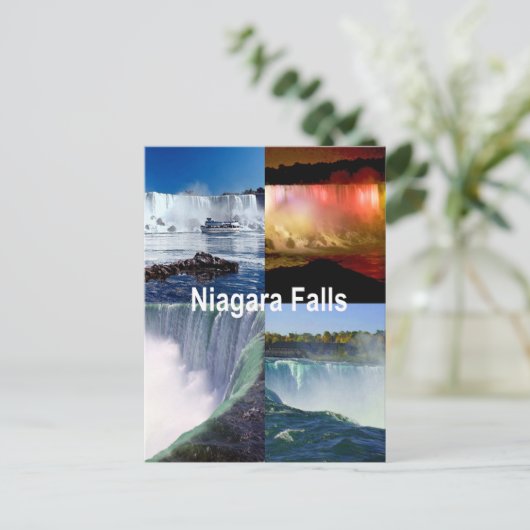 Niagara Herfsten New York Foto Uitzichten Briefkaart (Staand voorkant)