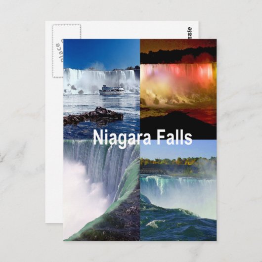 Niagara Herfsten New York Foto Uitzichten Briefkaart (Voorkant / Achterkant)