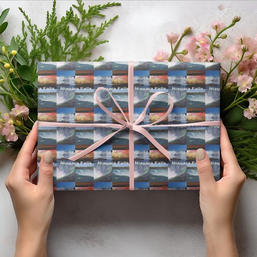 Niagara Herfsten New York Foto Uitzichten Cadeaupapier