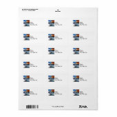 Niagara Herfsten New York Foto Uitzichten Etiket (Full Sheet)