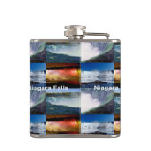 Niagara Herfsten New York Foto Uitzichten Heupfles (Achterkant)