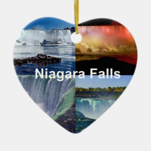 Niagara Herfsten New York Foto Uitzichten Keramisch Ornament