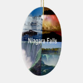 Niagara Herfsten New York Foto Uitzichten Keramisch Ornament (Rechts)