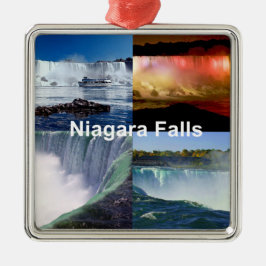 Niagara Herfsten New York Foto Uitzichten Metalen Ornament