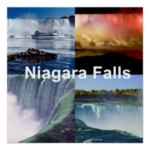 Niagara Herfsten New York Foto Uitzichten Perfect Poster
