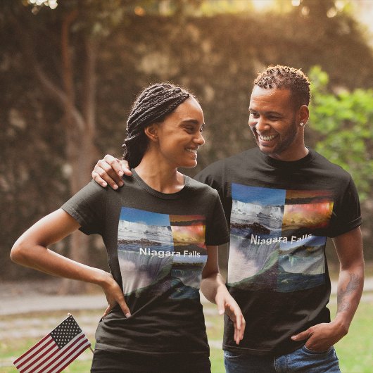 Niagara Herfsten New York Foto Uitzichten T-shirt