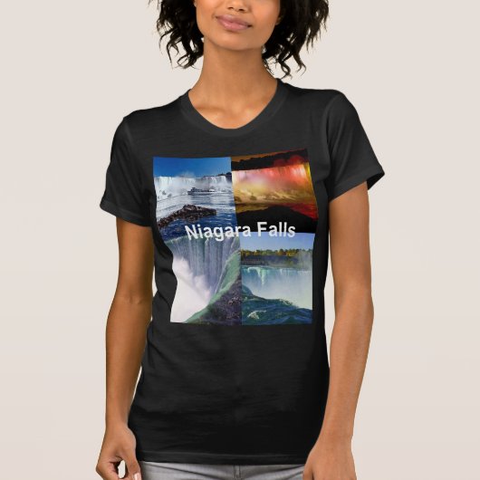 Niagara Herfsten New York Foto Uitzichten T-shirt (Voorkant)
