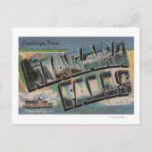 Niagara Herfsten, New York - Grote Letter Scenes 2 Briefkaart (Voorkant)