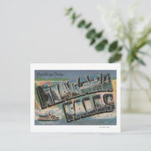 Niagara Herfsten, New York - Grote Letter Scenes 2 Briefkaart (Staand voorkant)
