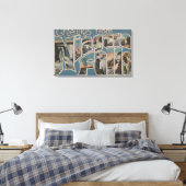 Niagara Herfsten, New York - Grote Letter Scenes 2 Canvas Afdruk (Insitu (Slaapkamer))