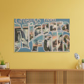 Niagara Herfsten, New York - Grote Letter Scenes 2 Canvas Afdruk (Insitu (Woonkamer))